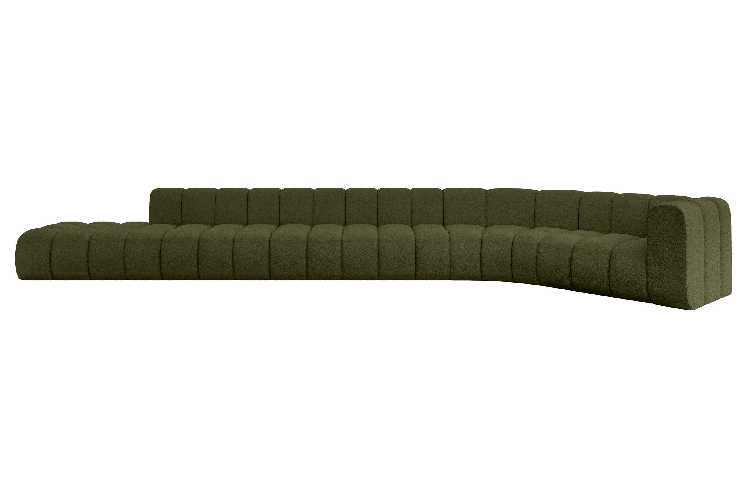 Altdecor Ecksofa Grün 581x194 cm