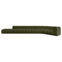 ECKSOFA modulares Sofa Tilmo-L3 - 581x194x70 cm Grün - Grün, Holzwerkstoff/Textil (581/194cm) - ALTDECOR