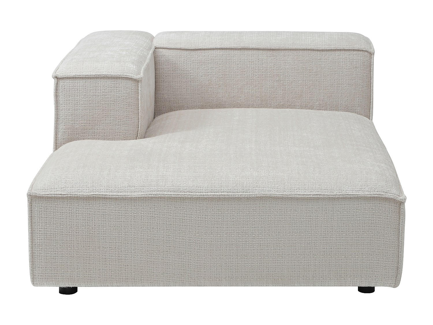 RECAMIERE ohne Schlaffunktion - 1 Person - stoff - beige Ruzolo - Beige, Textil (120/67/169cm) - Vente-Unique