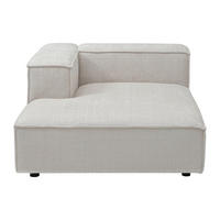 RECAMIERE ohne Schlaffunktion - 1 Person - stoff - beige Ruzolo - Beige, Textil (120/67/169cm) - Vente-Unique