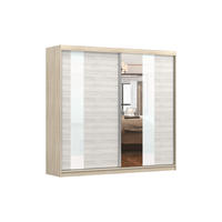 SCHIEBETÜRENSCHRANK - BEN 32 233 CM (Sonoma) - Sonoma Eiche, Holzwerkstoff (233/218/61cm) - Möblo