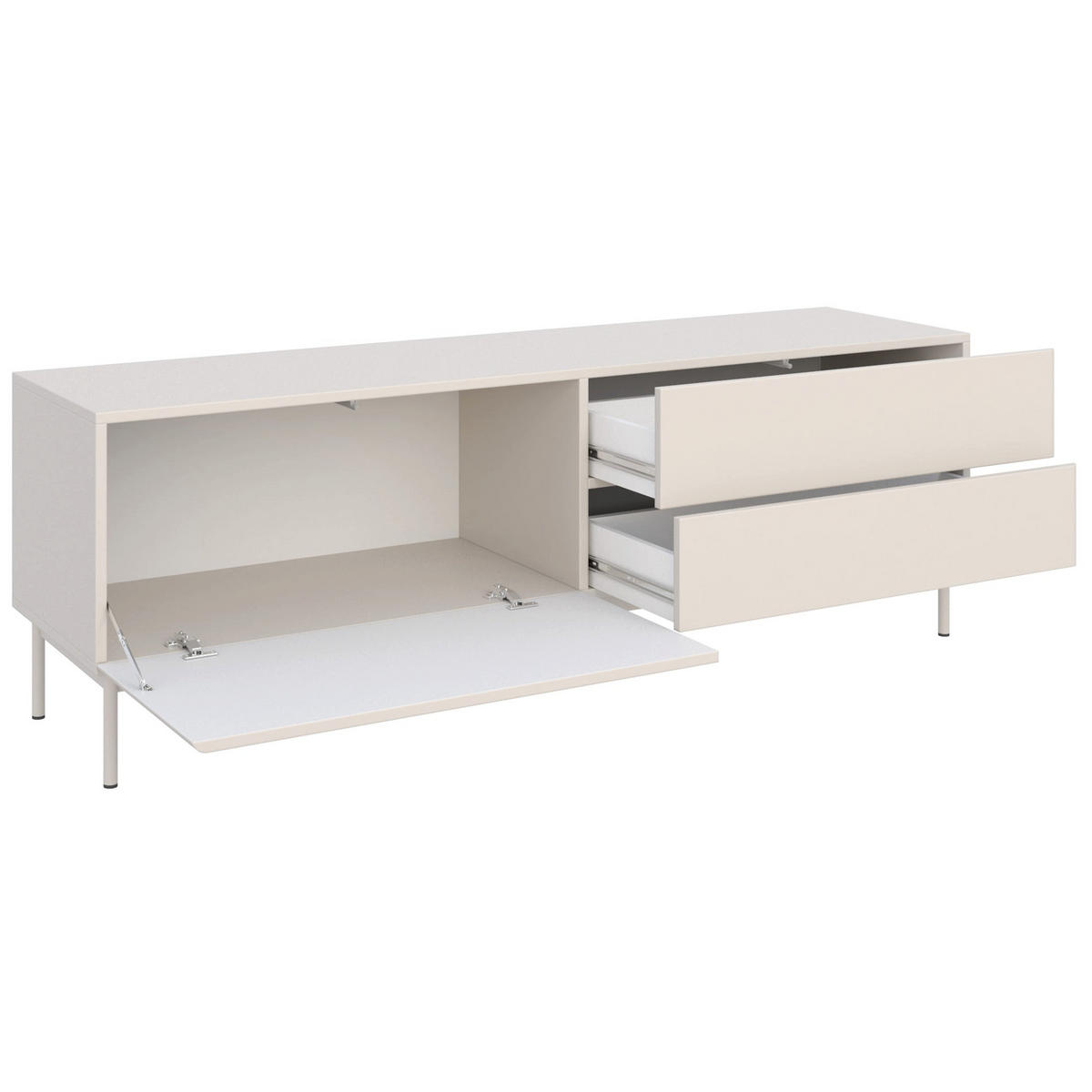 TV-STOLEK Olio Kašmír 160 cm - kašmírová, kov/kompozitní dřevo (160/52/38.6cm) - Selsey