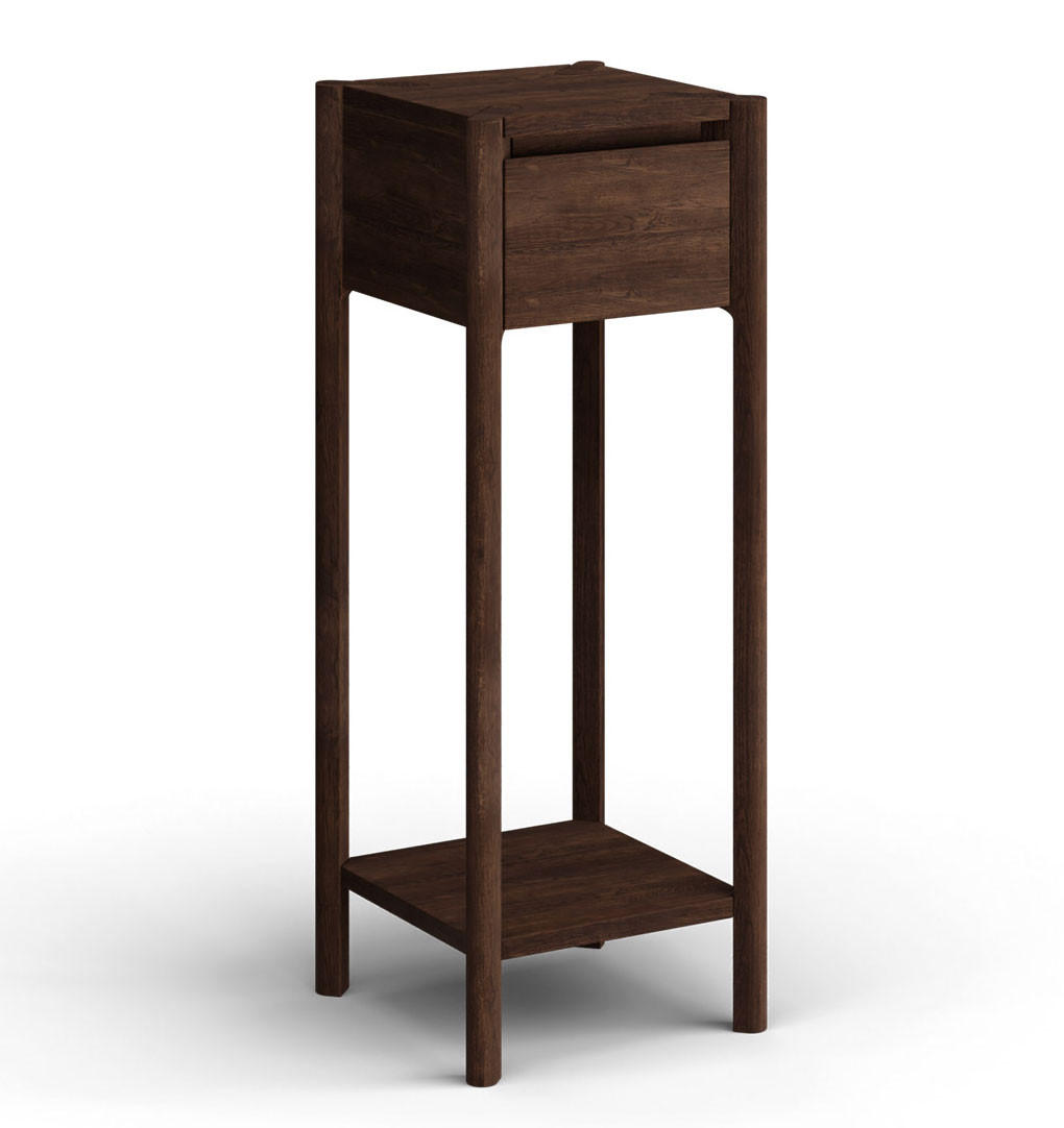 BEISTELLTISCH Campi Eiche Tabak 33 / 33 / 90cm - Eichefarben, Holz (33/33/90cm) - Feldmann-Wohnen