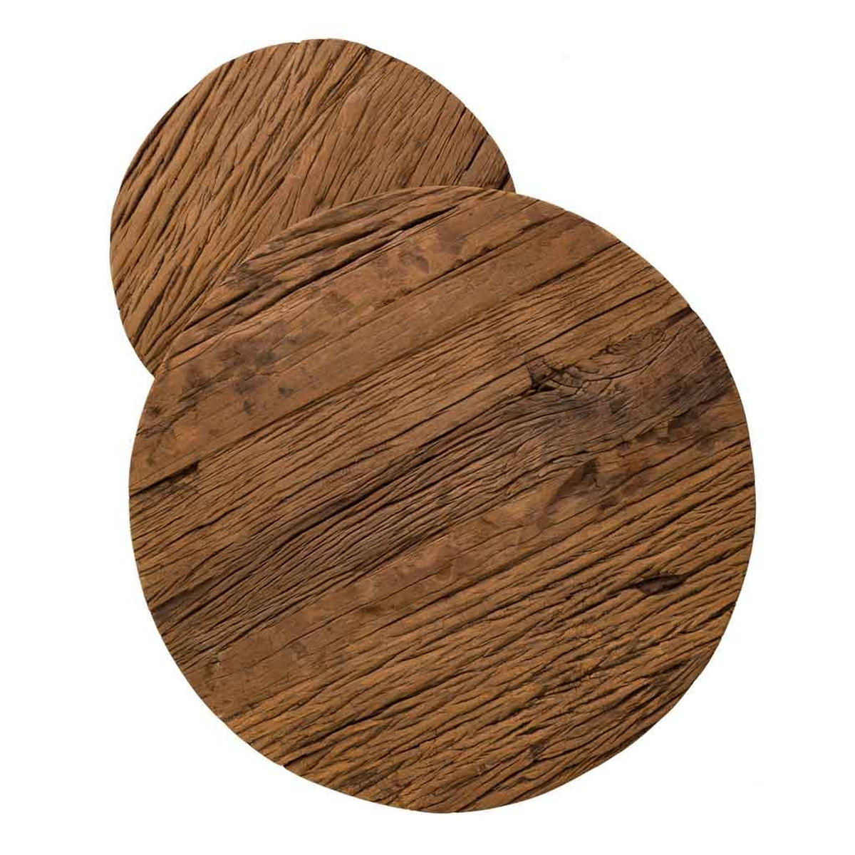 BEISTELLTISCH 2er-Set - Braun, Holz (52/52/51cm) - Wanderlust