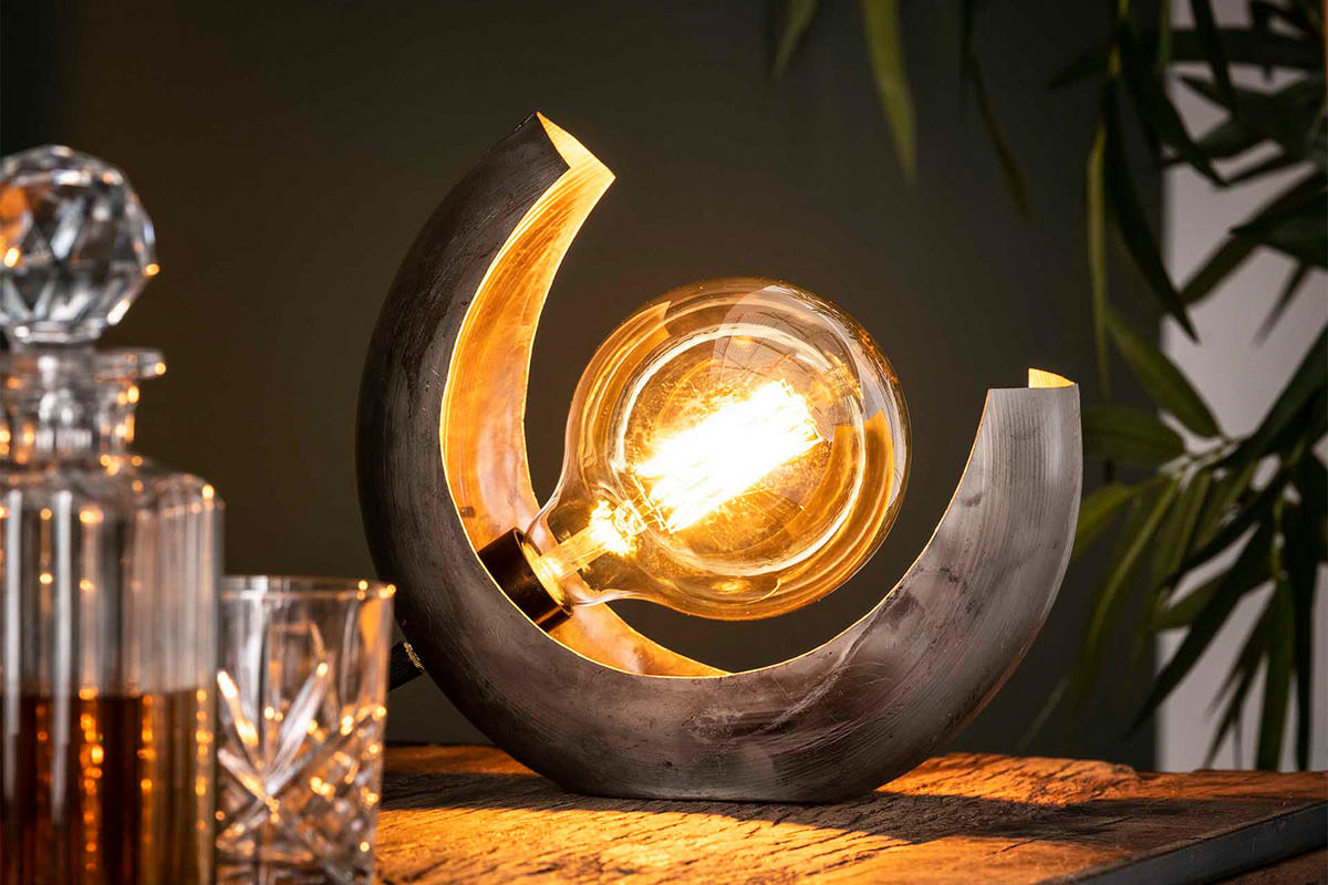 TISCHLAMPE LUAR Silber Metall - Silberfarben, Metall (13/27/25cm) - KAWOLA