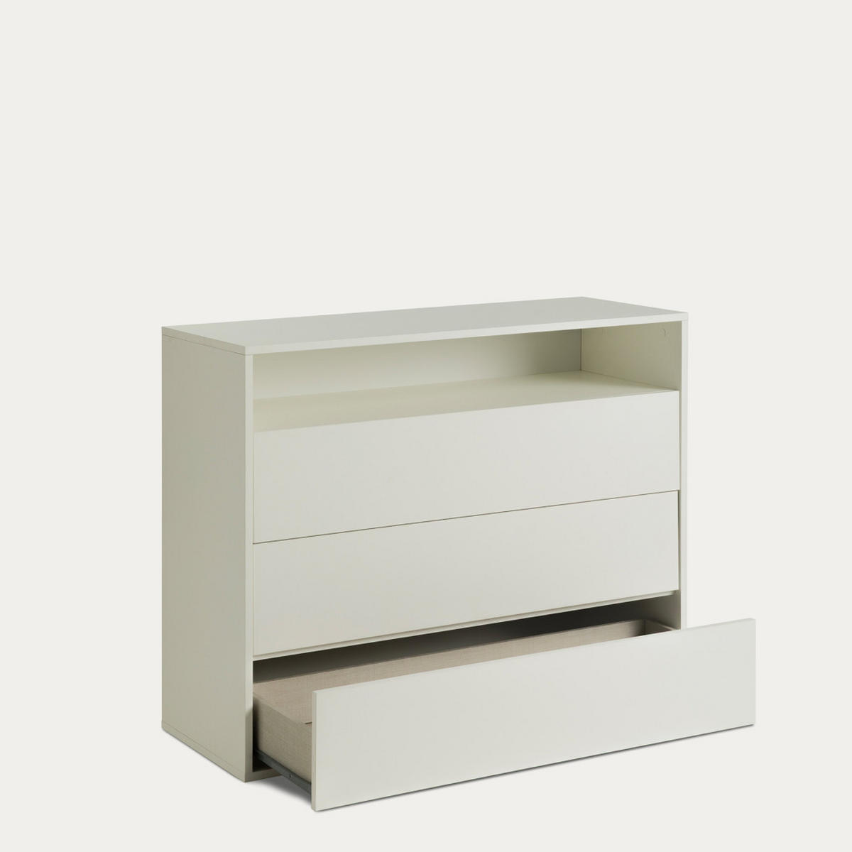 KOMMODE Hegas Weiß 103.5 cm x 83.8 cm - Weiß, Holzwerkstoff (103/83/40cm) - Kenay Home