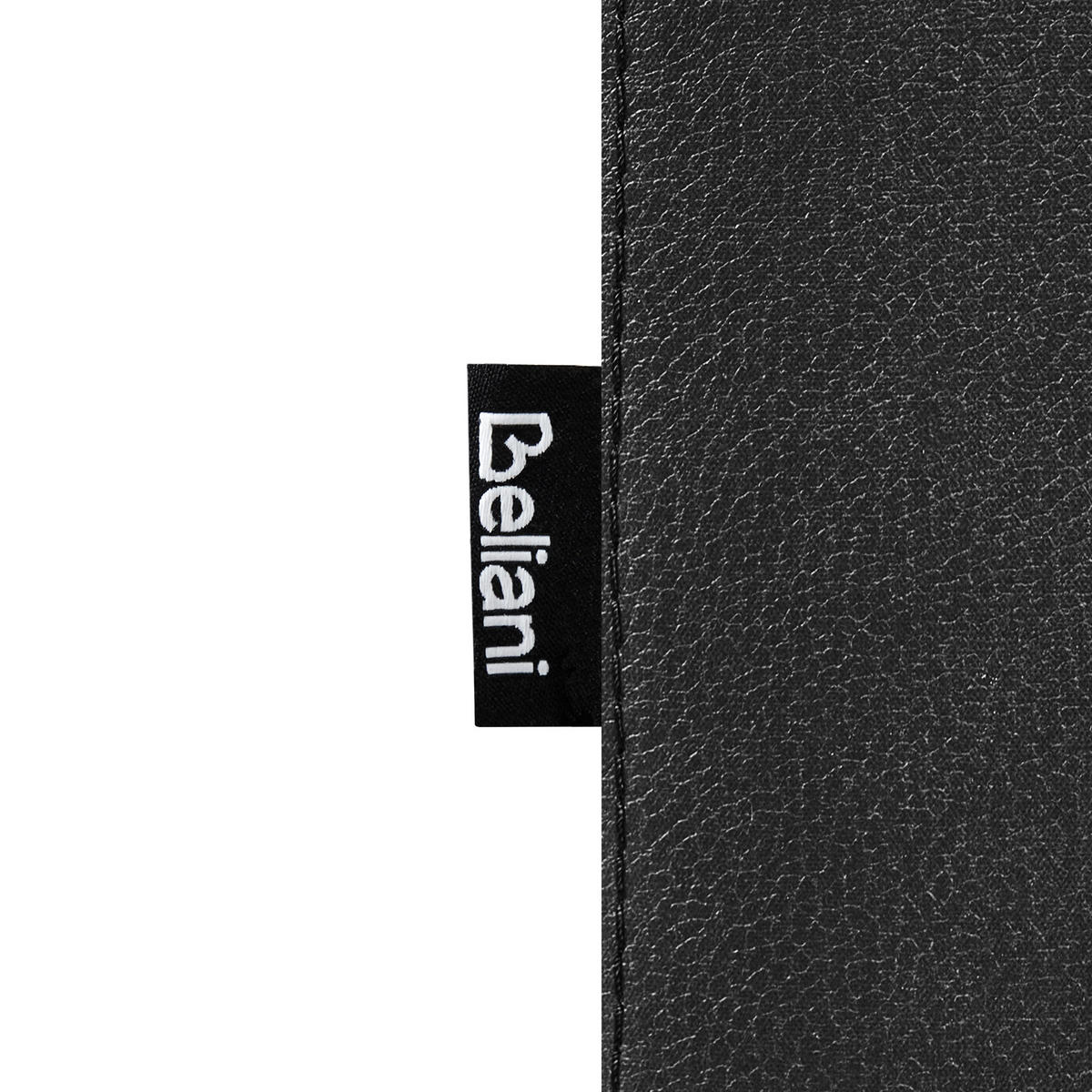 FOTOLIU piele ecologică negru Leira - negru, material plastic (111/86/78cm) - Beliani