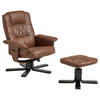 RELAXSESSELSET CHARLY - Dunkelbraun/Schwarz, Textil (76/87/61cm) - IDIMEX