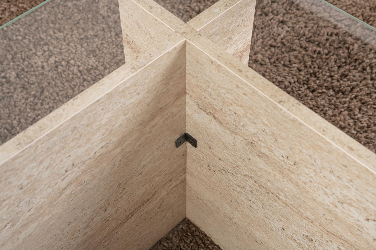 COUCHTISCH vetrino beige - Beige, Holz (105/65/40cm) - Habitat Garten