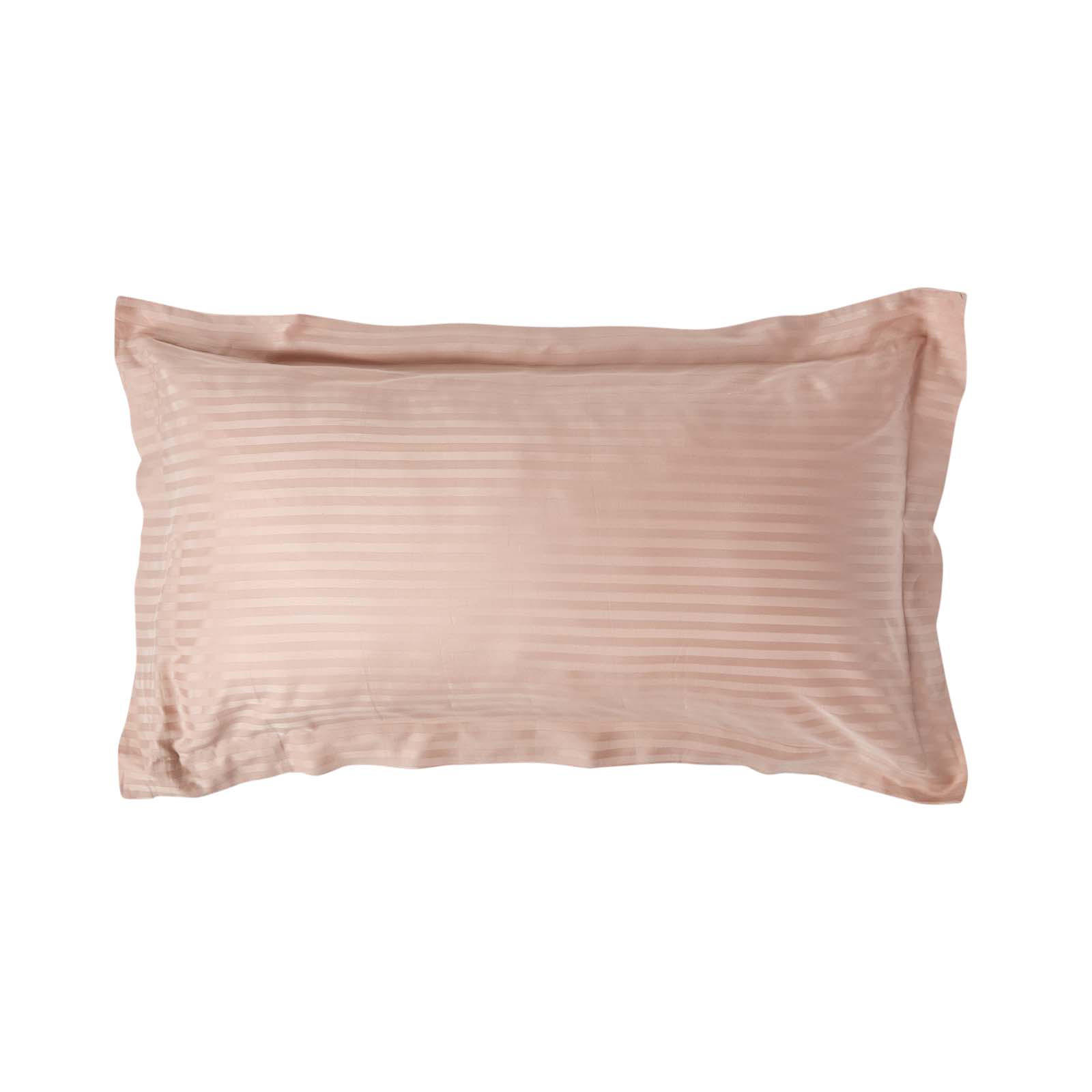 KISSENBEZUG Damast mit Stehsaum, Fadendichte 330 - Taupe, Textil (50/90cm) - Homescapes