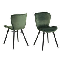 STUHL 2er-Set Tannengrün - Grau, Holzwerkstoff (53/83/47cm) - ebuy24