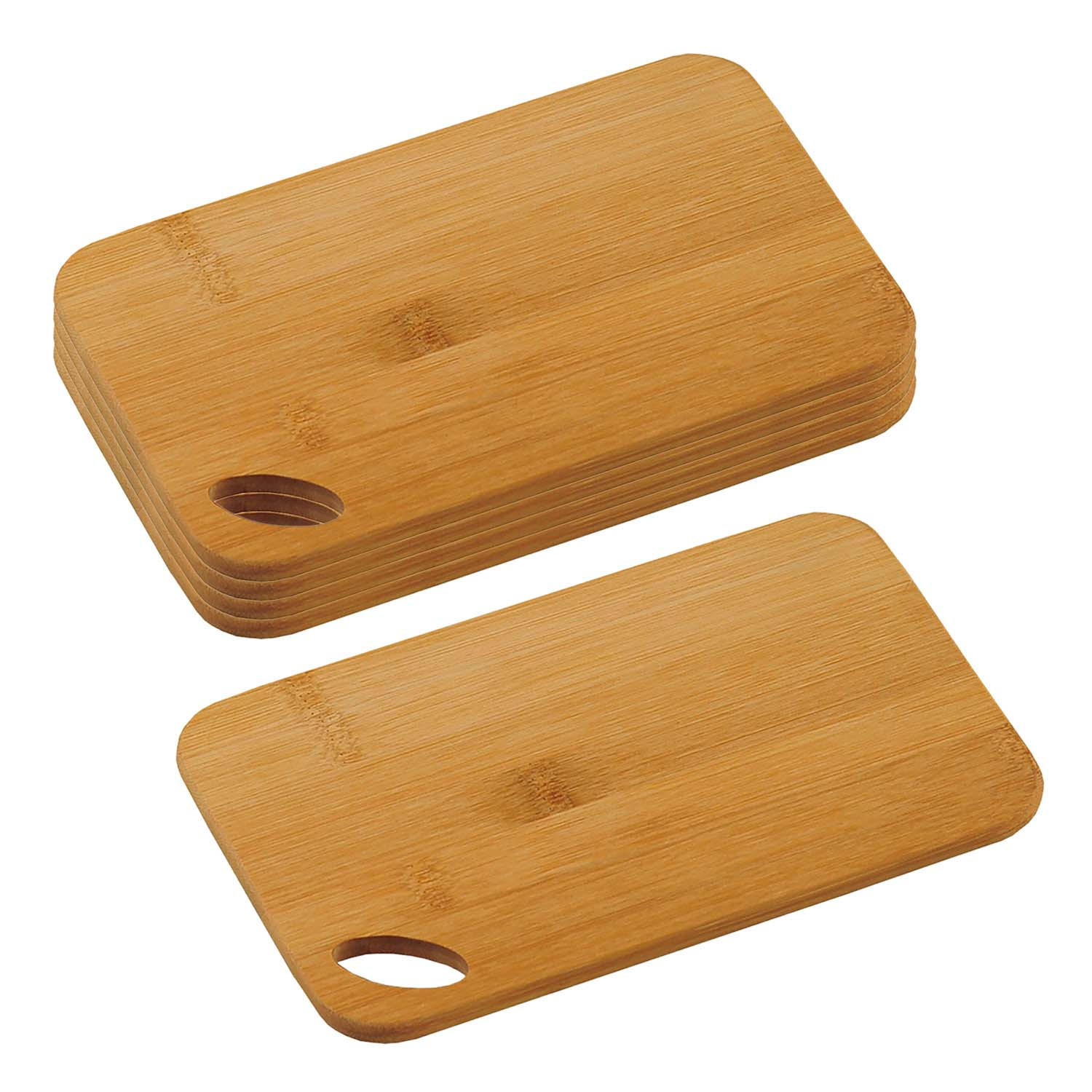 SCHNEIDEBRETT, 5 Stück, Bambus - 22,5 x 14,5cm - Naturfarben, Holz (14.5/22.5cm) - Kesper
