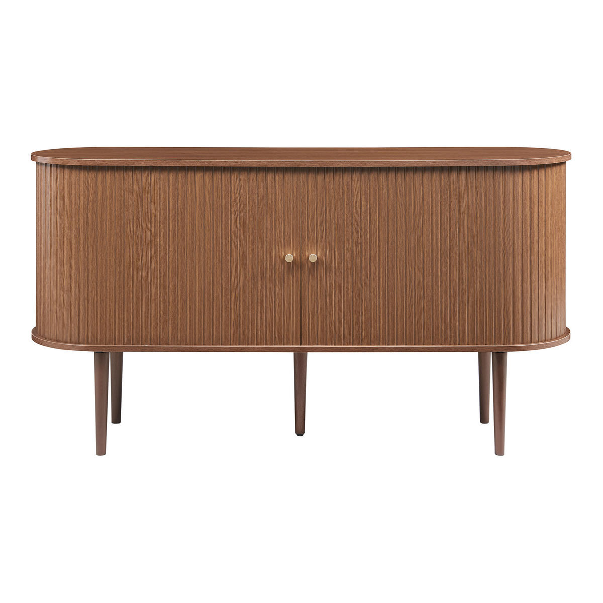 SIDEBOARD Mapia - Walnussfarben, Holzwerkstoff (140/75/40cm) - [en.casa]