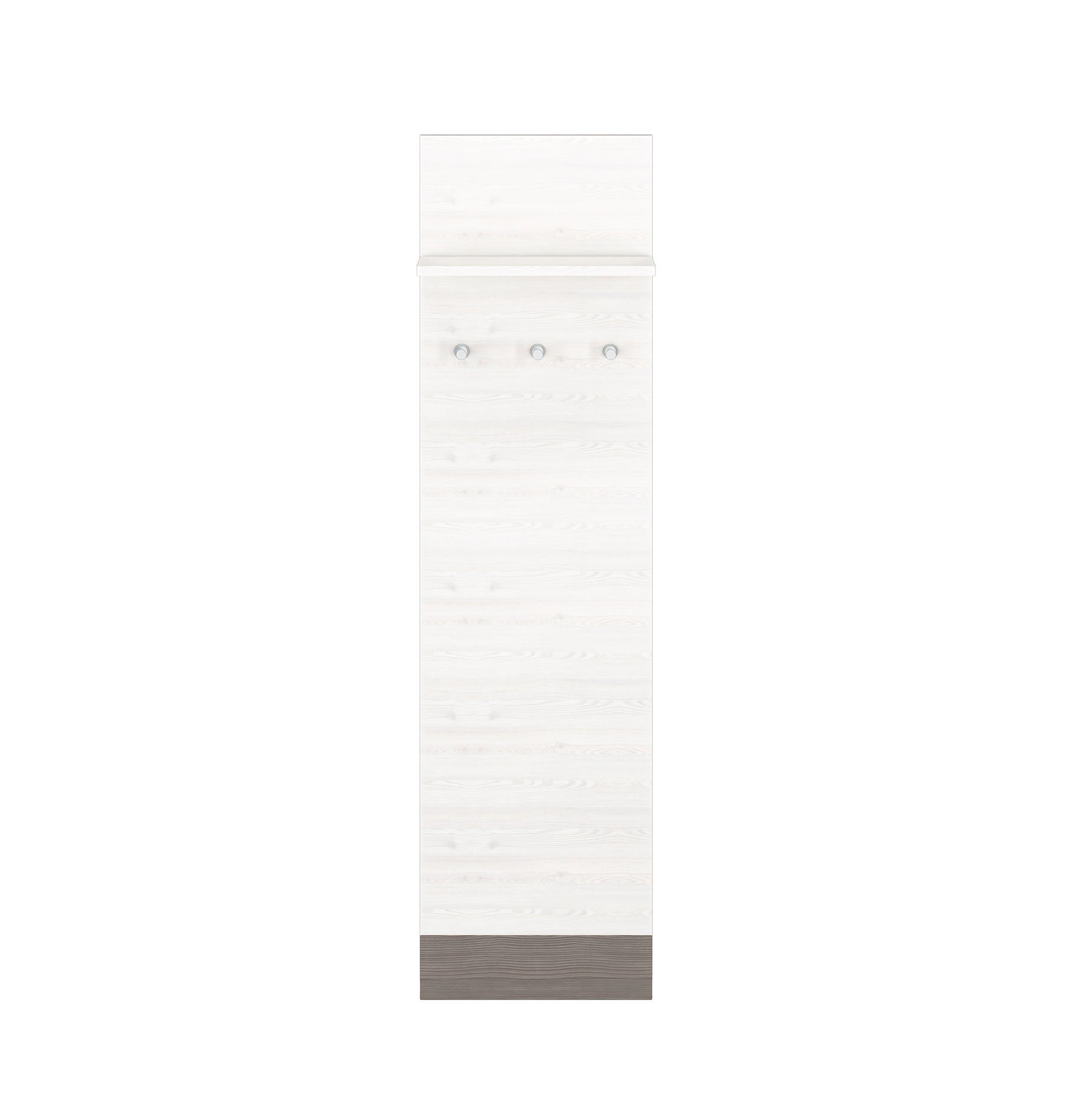 PANEEL Blanco Pinie weiß / grau 40 / 20 / 136cm - Weiß, Holz/Holzwerkstoff (40/136/20cm) - Feldmann-Wohnen