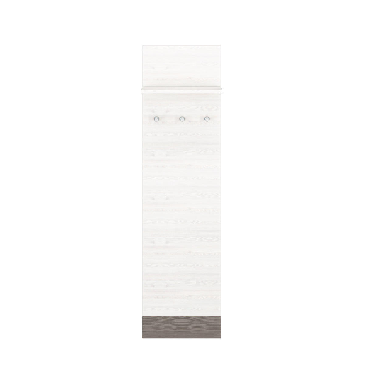 PANEEL Blanco Pinie weiß / grau 40 / 20 / 136cm - Weiß, Holz/Holzwerkstoff (40/136/20cm) - Feldmann-Wohnen
