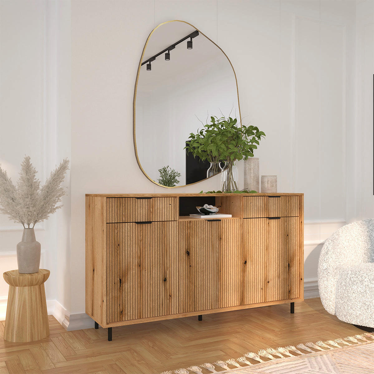 SIDEBOARD Soly Holz - Braun, Holzwerkstoff (153.4/89.7/40.3cm) - Petits-meubles