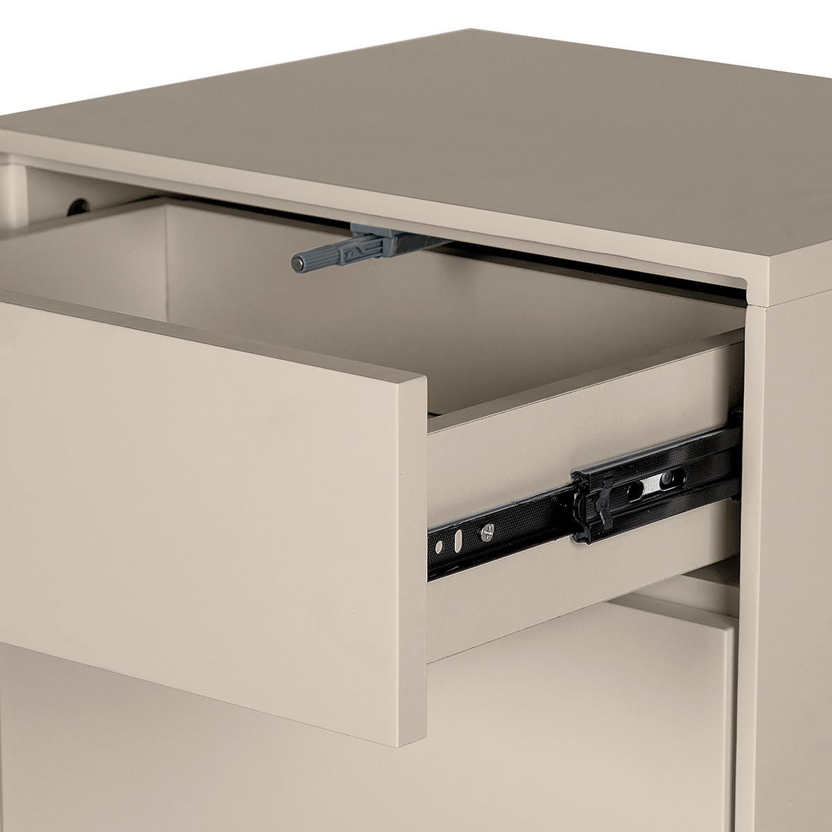 UNTERSCHRANK - Holzwerkstoff / Teilmassivholz - Taupe, Holz/Holzwerkstoff (40/97/32cm) - home24