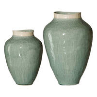 VASEN Lucca grün 31 cm / 41 cm 2er Set - Grün, Keramik (1cm) - Ritzenhoff Breker