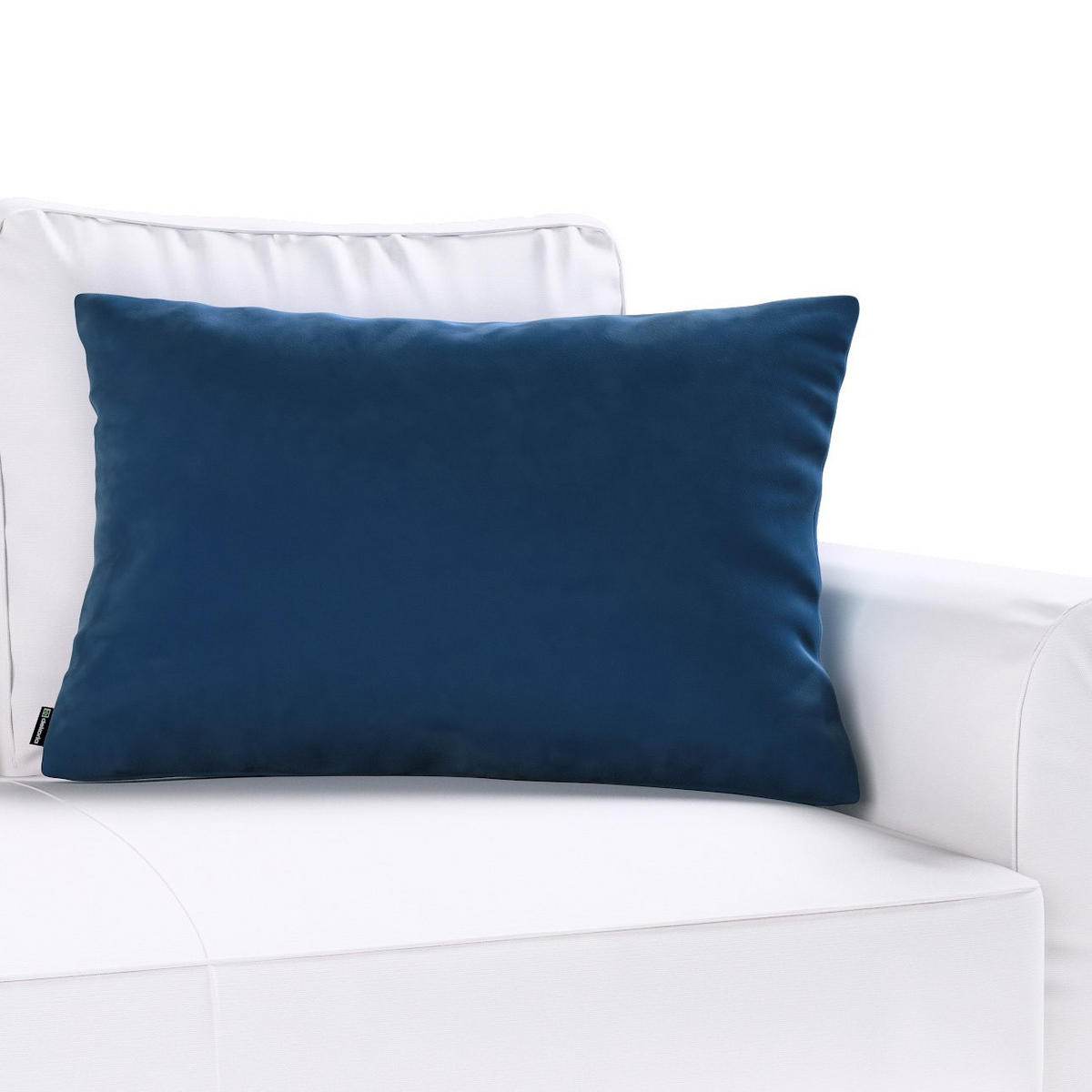 KISSENHÜLLE Velvet dunkelblau, 60x40cm - Blau, Textil (40/60cm) - Dekoria