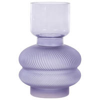 BLUMENVASE Glas violett Rodia - Violett, Glas (24cm) - Beliani