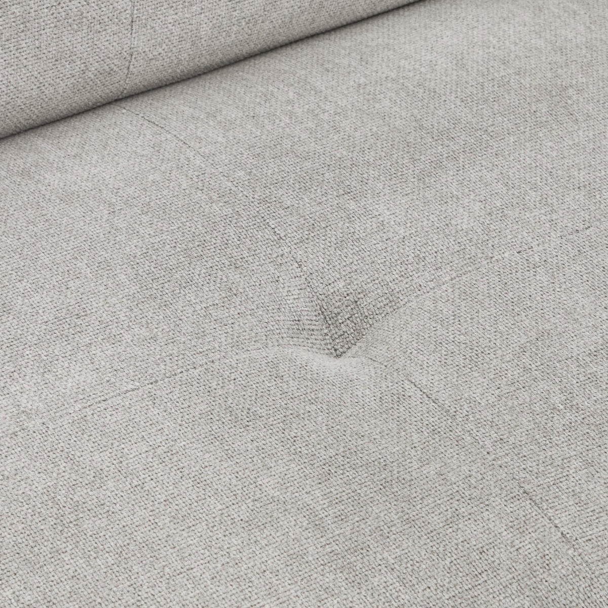 ECKSOFA Webstoff Grau - Schwarz/Grau, Textil/Metall (290/95cm) - Furnhouse