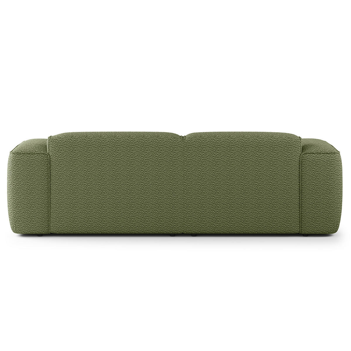 ECKSOFA mit XL-Longchair - Schwarz/Grün, Kunststoff/Textil (260/171cm) - home24