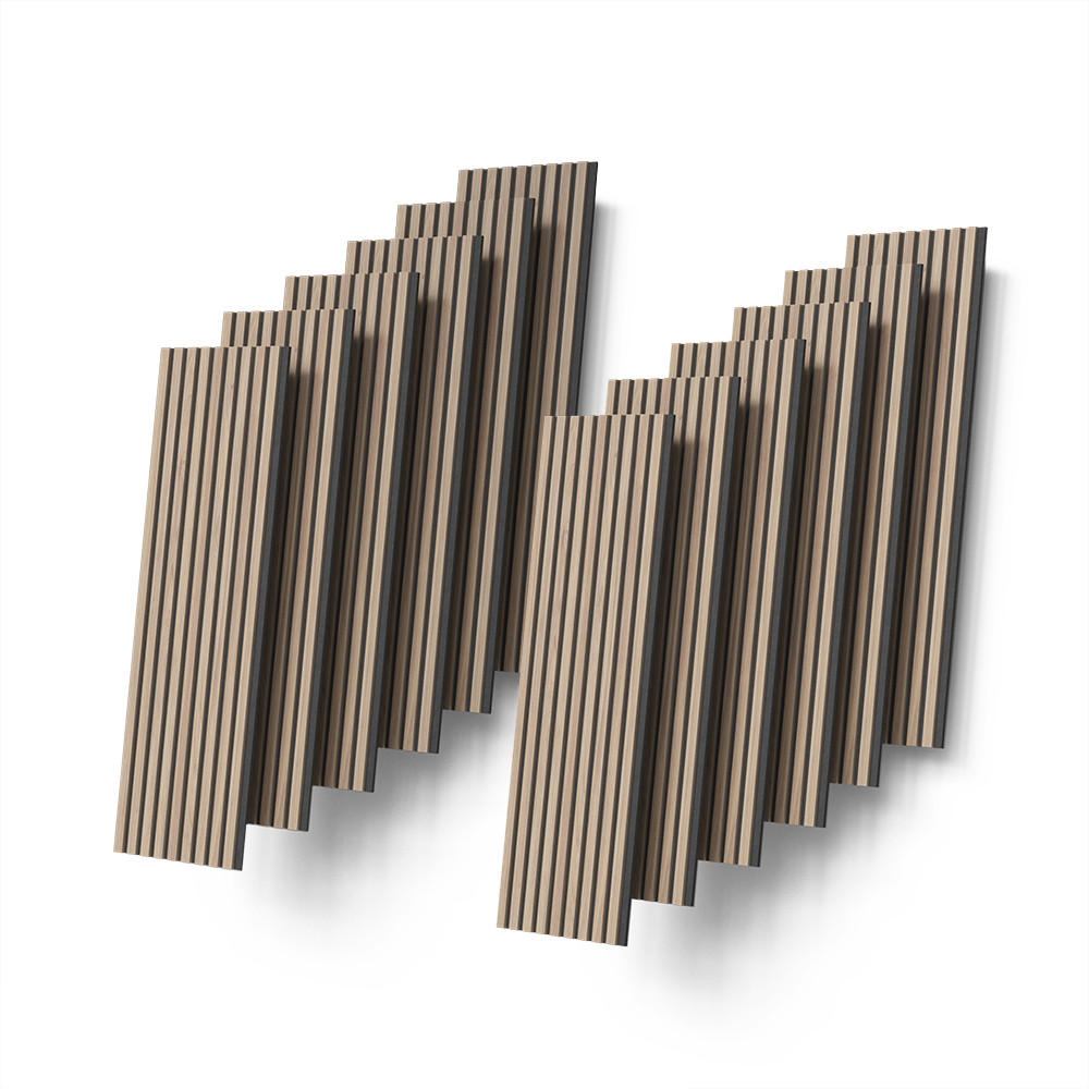 Livinity® AKUSTICKÝ PANEL Grivola Hnědá 12 kusů