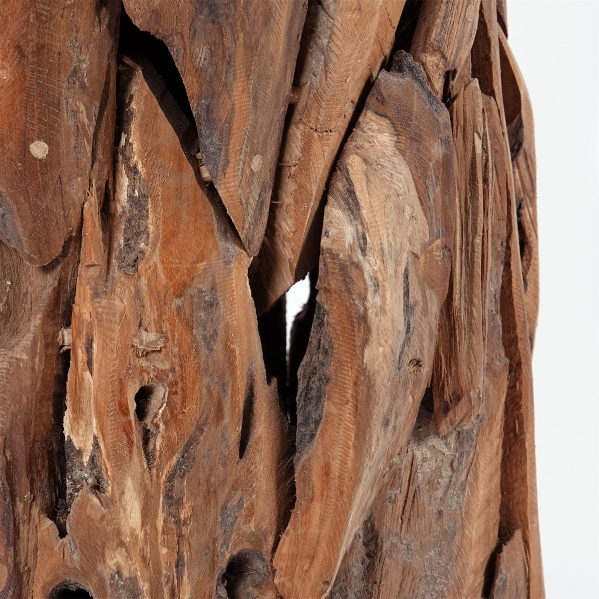 DEKO-SÄULE Malea 60 Massivholz, rund, für Pflanzen, Kerzen naturfarben - Naturfarben, Holz (35/60/35cm) - CREEDWOOD