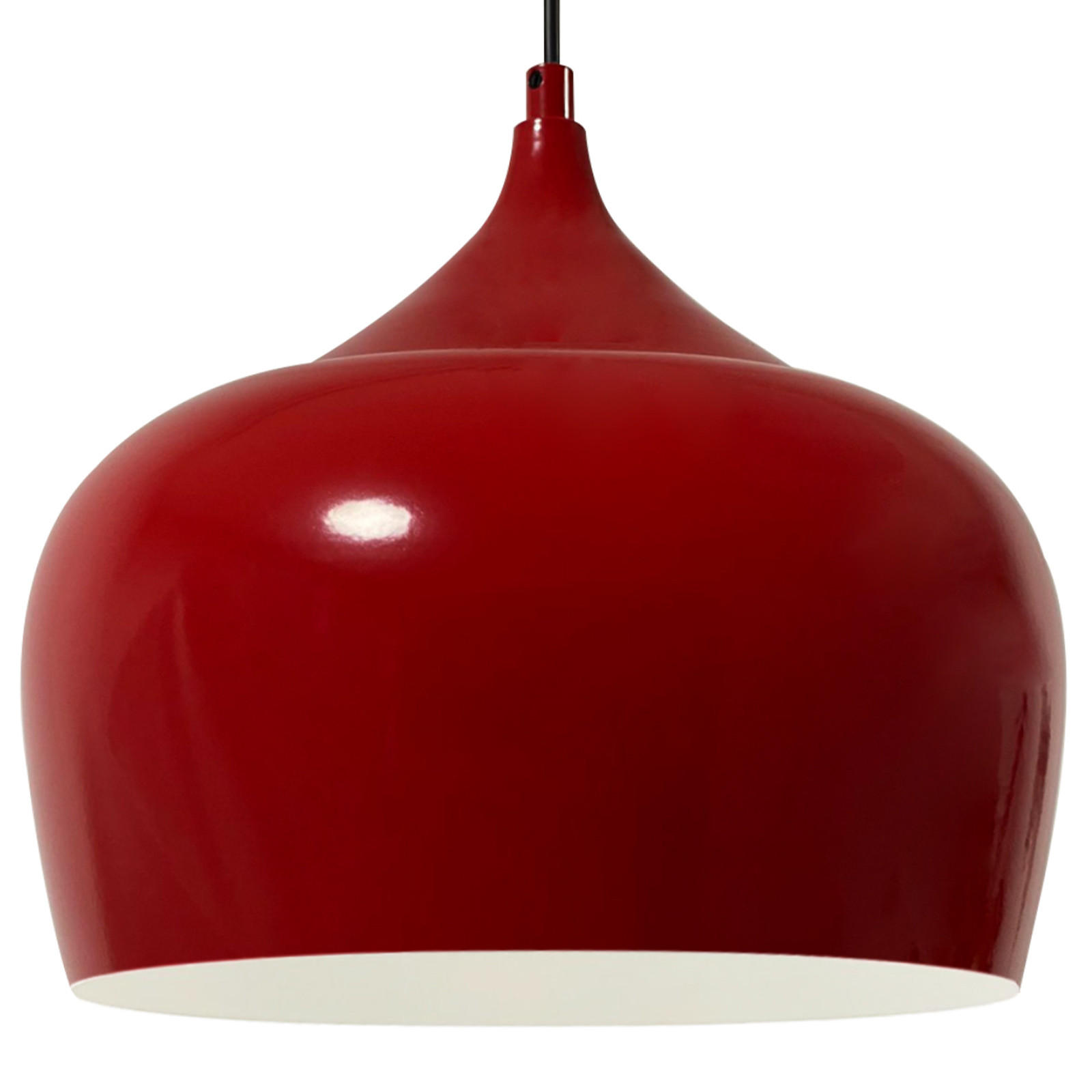 PENDELLEUCHTE Kreis 30/30 - Rot, Metall (30/30cm) - Bamyum