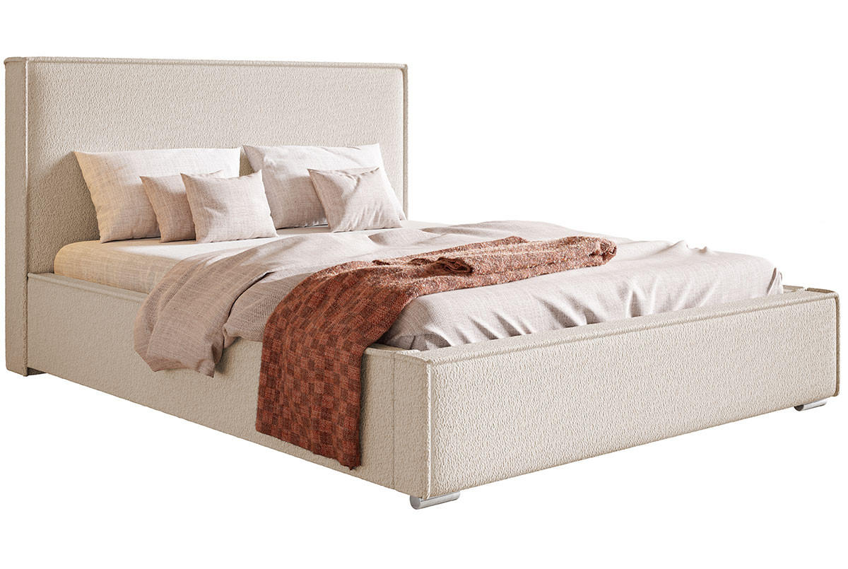 BETT Beige BEN 8 Mit Bettkasten 180x200 cm - Beige, Textil (180/200cm) - Sepro Meble