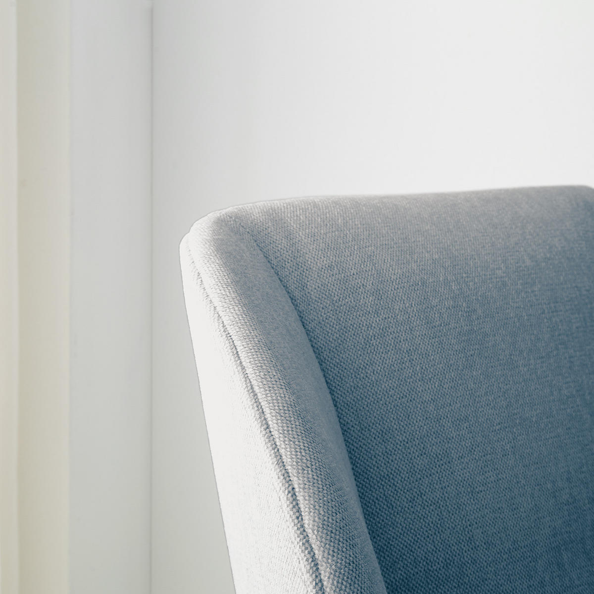 SESSEL - Blau/Schwarz, Eichenholz/Textil (82/102/90cm) - home24