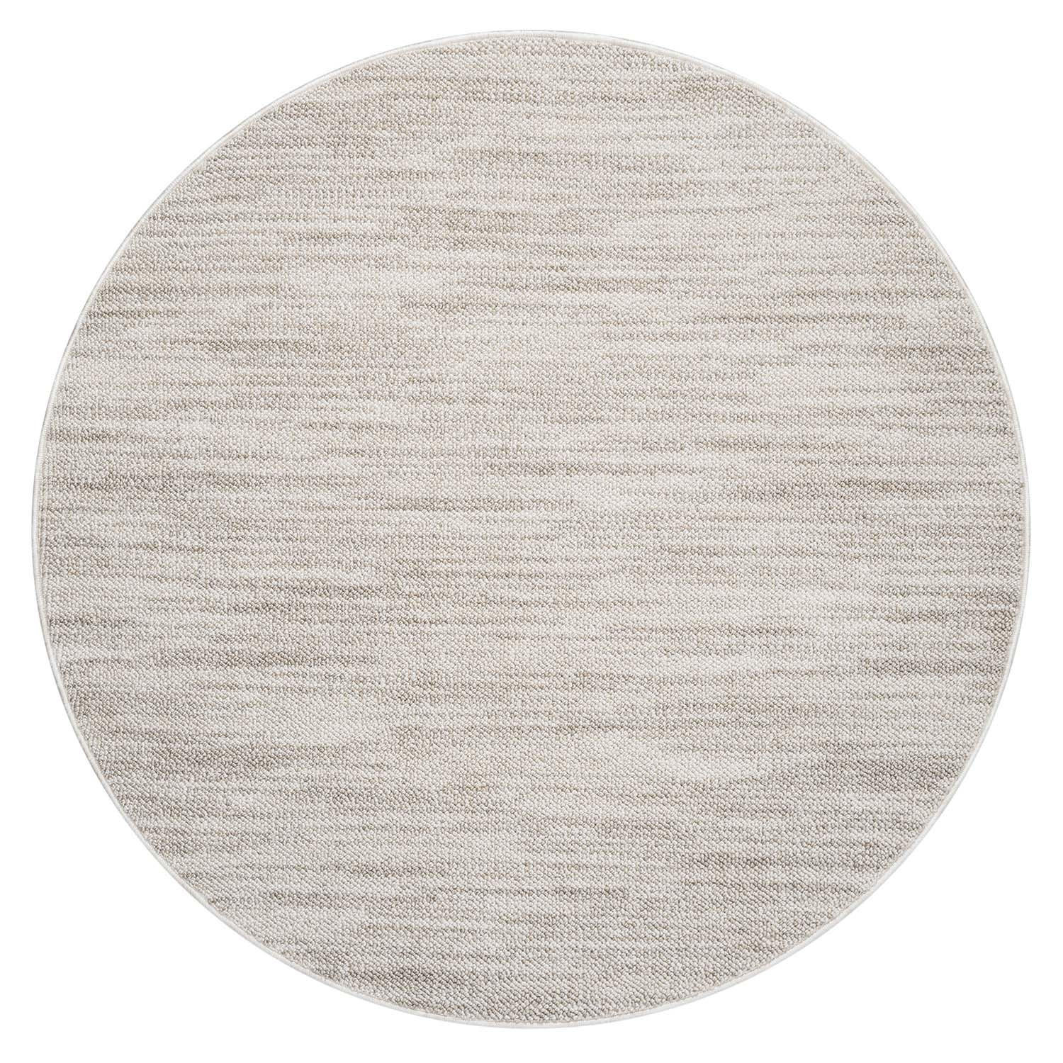 KURZFLOR-TEPPICH Clasico 0052 Taupe 200 cm Rund - Taupe, Textil (200/200cm) - carpet city