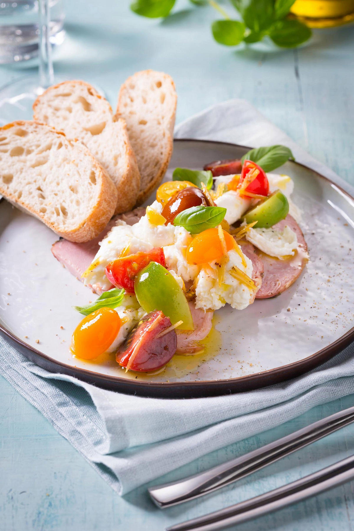 GESCHIRRSET4 PERSONEN GESCHIRRSETPlato Mat - 12-teilig / 4 Personen - 4 Speiseteller, 4 FRÜHSTÜCKTELLER und 4 Schalen - Weiß, Keramik (2/2/1cm) - Cosy & Trendy