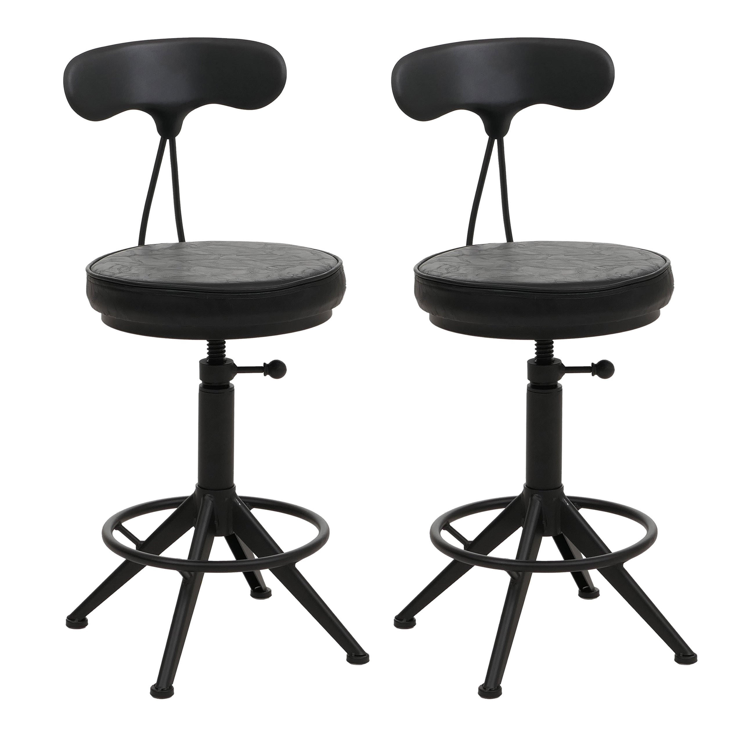 BARSKI STOLČEK Črn - črna, tekstil (45/101/45cm) - MCW