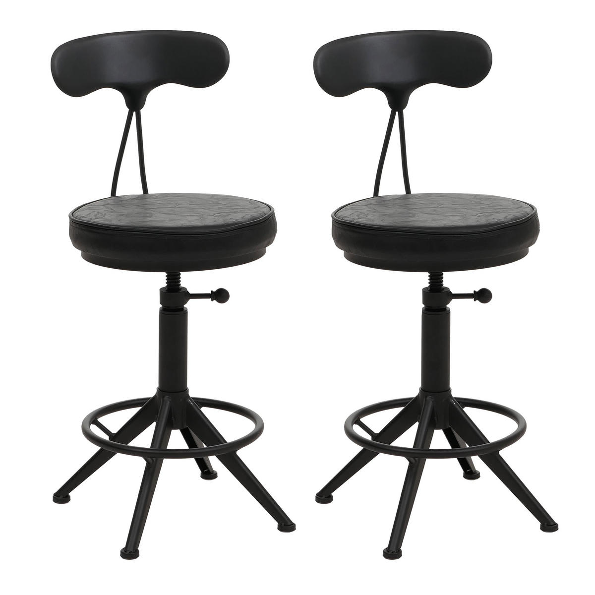 BARSKI STOLČEK Črn - črna, tekstil (45/101/45cm) - MCW