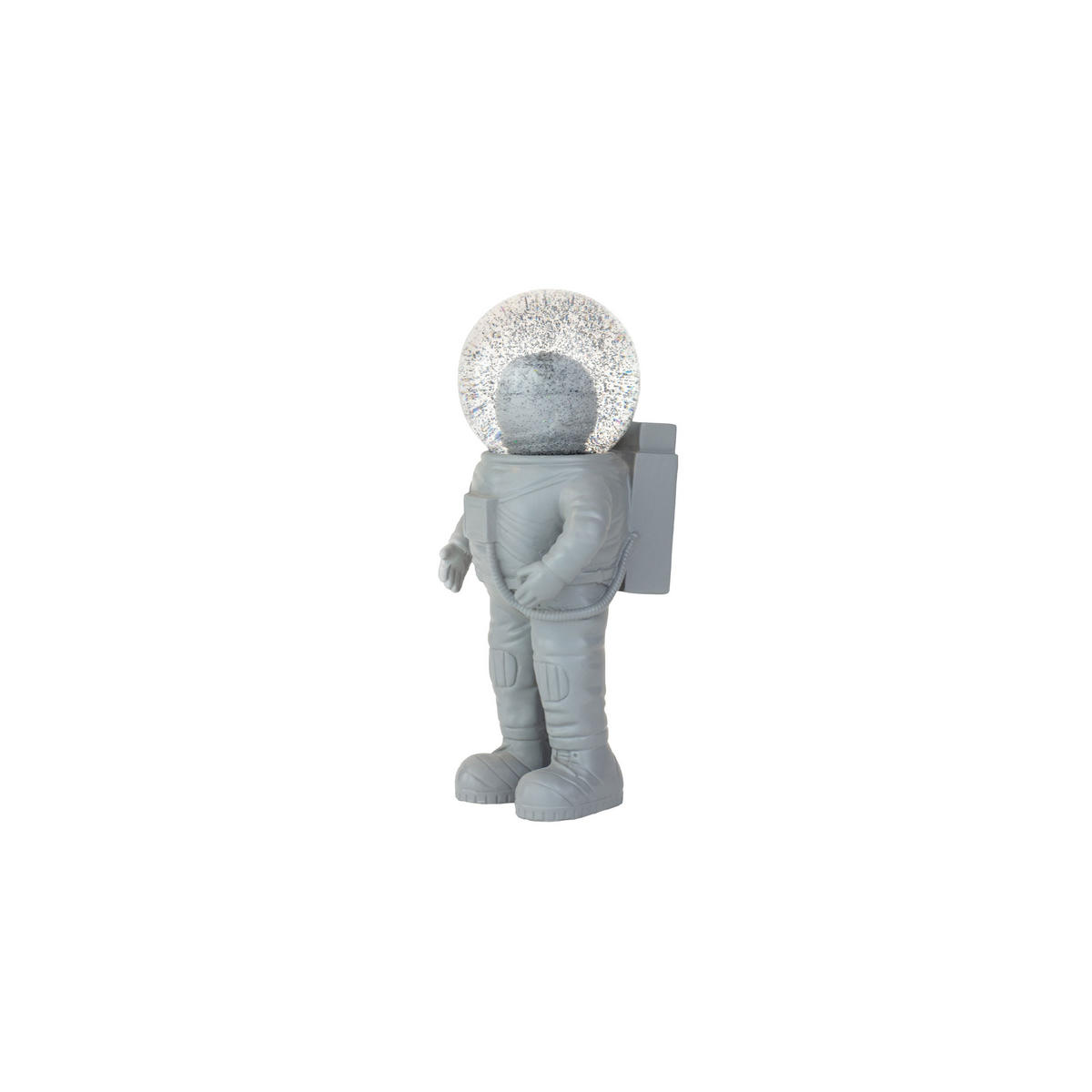 SCHNEEKUGEL Summerglobe The Astronauts Small, Glas / Polyresin, Grau, 13 cm - Grau, Glas (6/13/5cm) - Donkey Products