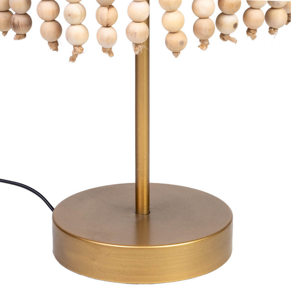 LAMPE aus Metall und Holz, golden, 29x35cm - Goldfarben, Metall (28.5/28.5/35cm) - Wanderlust