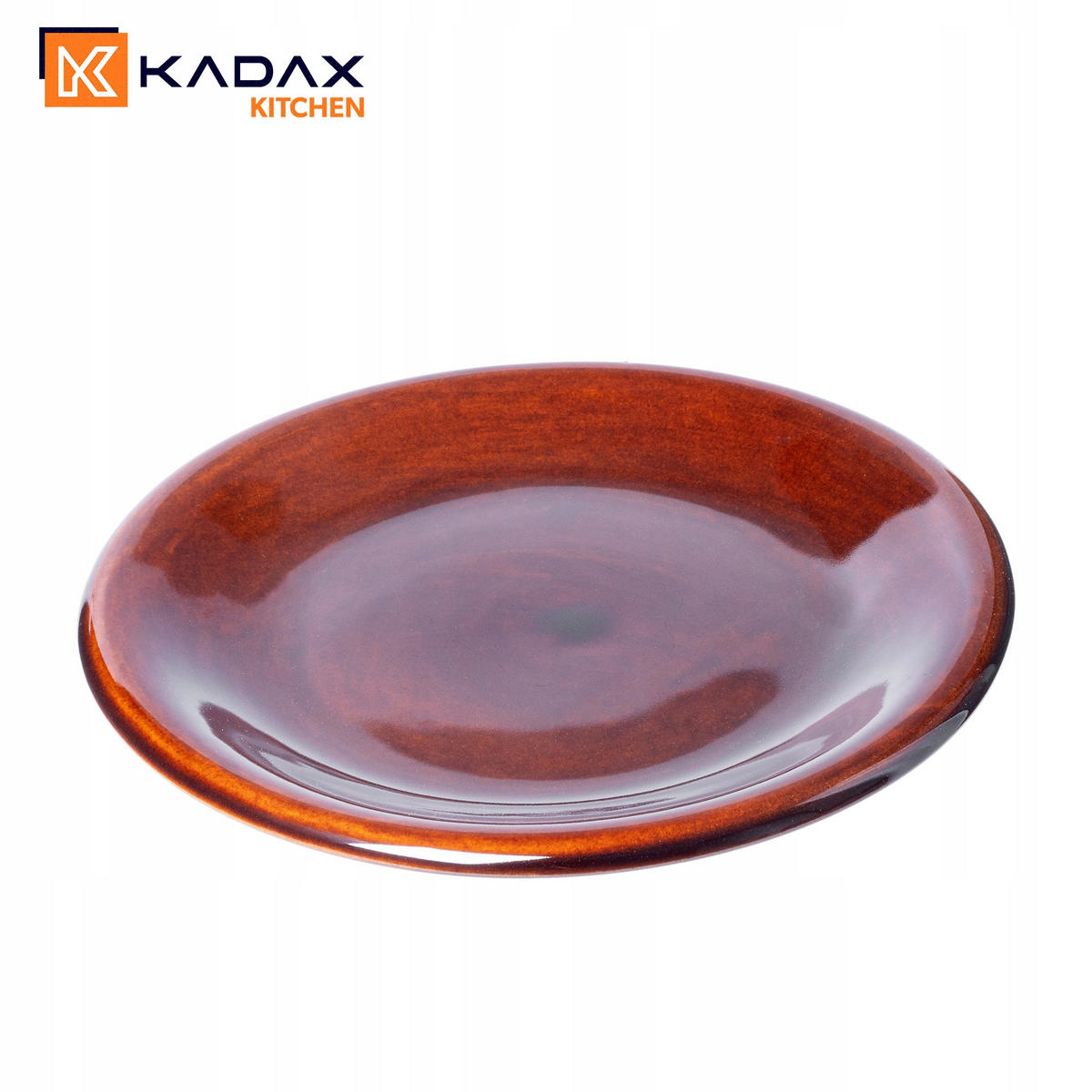 KADAX Dessertteller 19 cm für Kuchen, Steingut, Braun - Braun, Stein (19/2/23.5cm) - KADAX