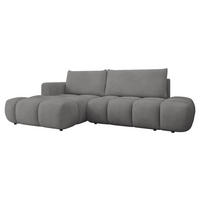 ECKSOFA Soffi, Seite: Links - Greige/Schwarz, Holz/Kunststoff (283/166cm) - MIRJAN24
