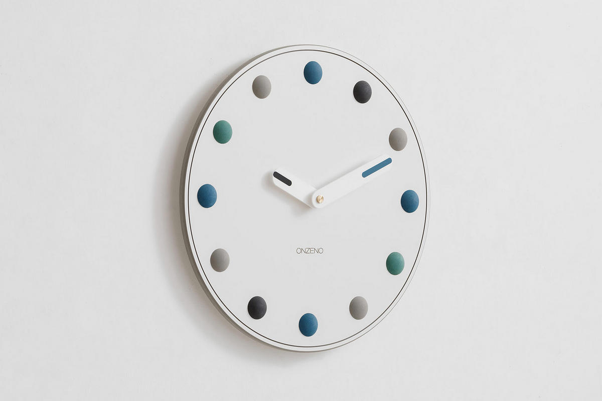 WANDUHR Design Weiß 42/42 cm - Weiß, Holzwerkstoff (1.88/42/3cm) - ONZENO