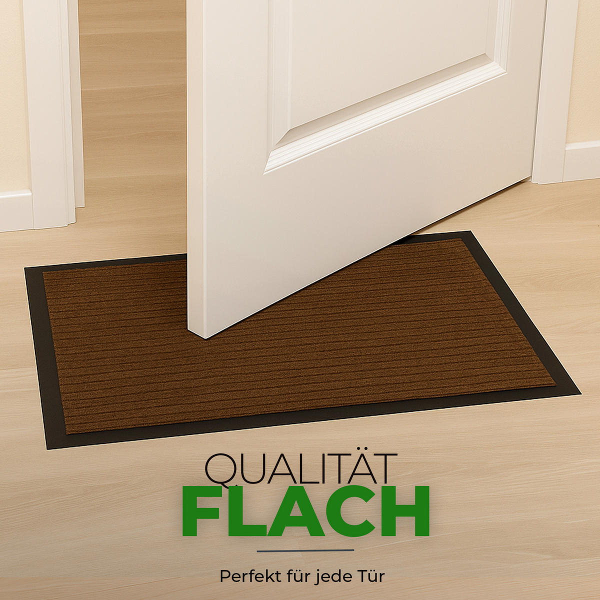 FUSSMATTE Schmutzfangmatte Braun 60x40cm - Braun, Textil (40/60cm) - Bestlivings