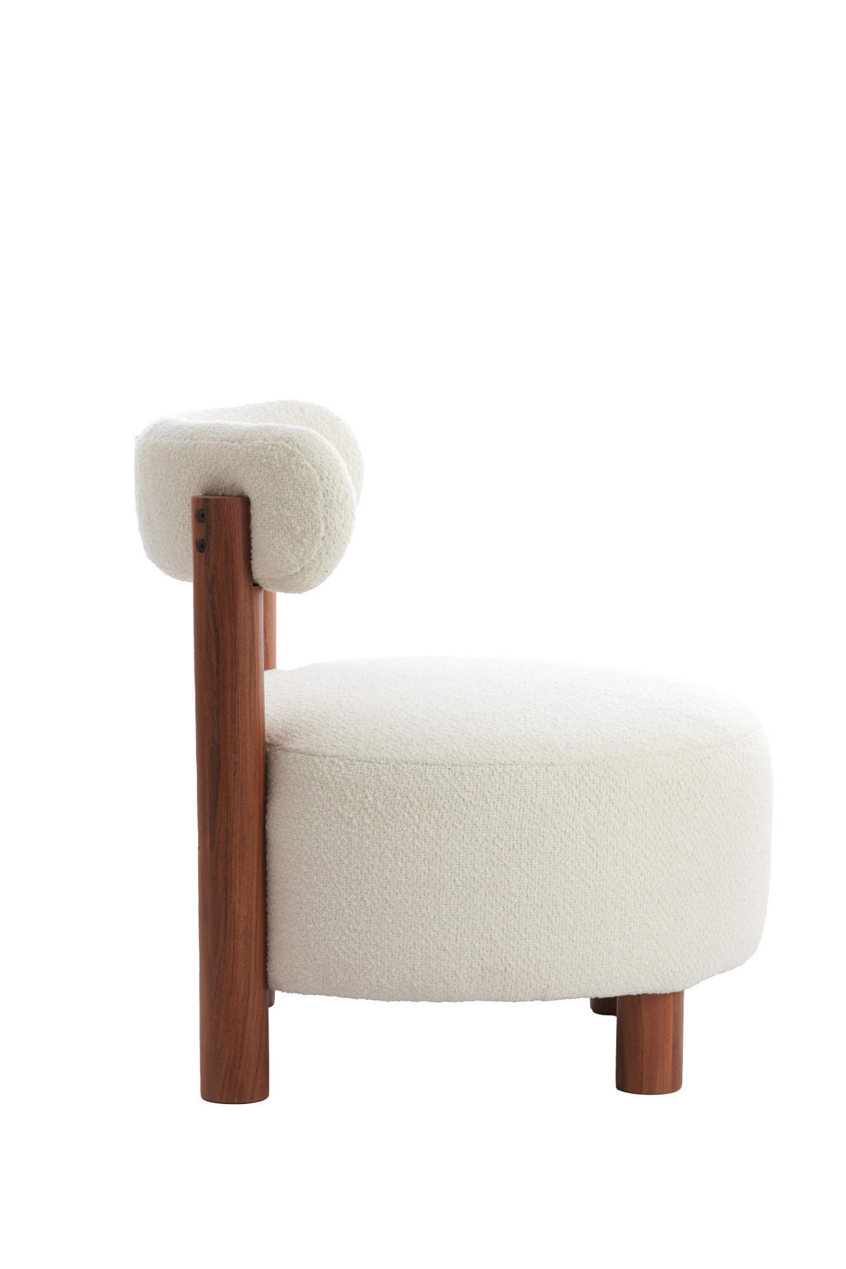 SESSEL Ferentino Braun Ø74/74 cm - Braun, Holz (74/74/74cm) - Light & Living