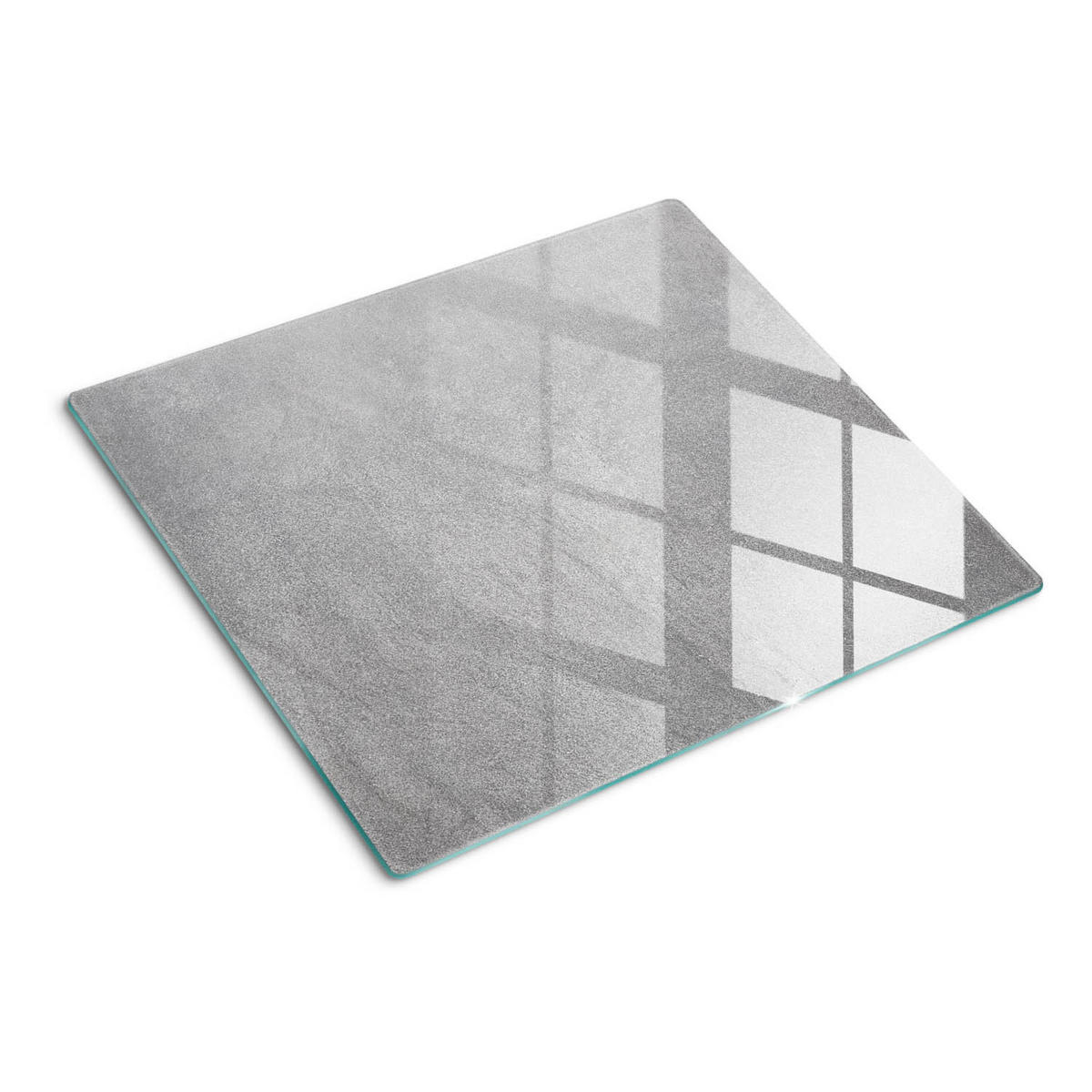 GLASPLATTE 60x52 cm Graue Wand - Grau, Glas (60/0.4/52cm) - TULUP