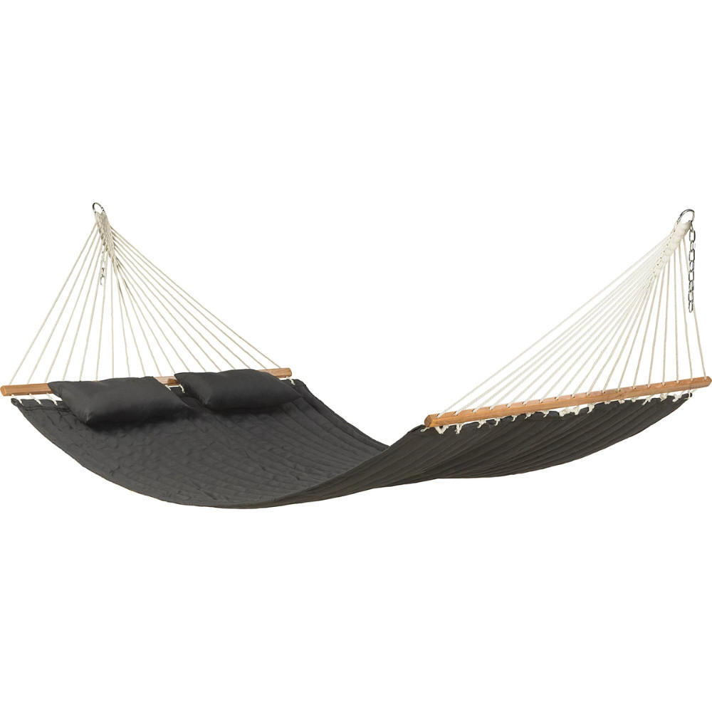 HÄNGEMATTE 200/140 cm, bis 300 kg, für 2 Personen - Dunkelgrau, Textil (140/1/200cm) - Outtec
