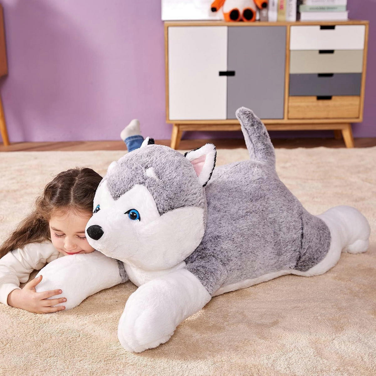 STOFFTIER Husky 78 cm - Multicolor, Textil (33/78cm)