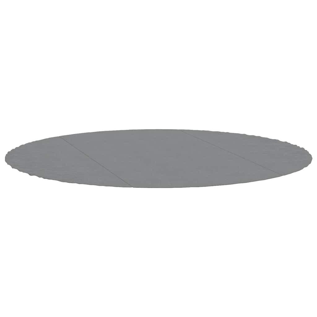 POOL-BODENTUCH Hellgrau Ø366 Cm Polyester Geotextil - Grau, Textil (366/366cm) - vidaXL