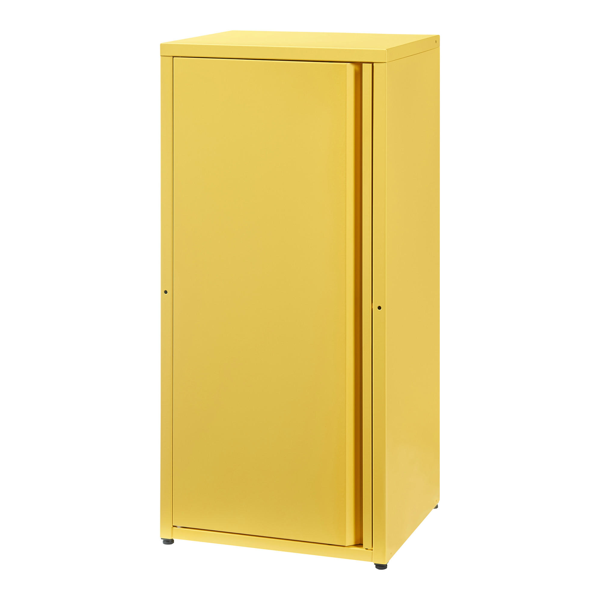 AKTENSCHRANK Burlöv - Gelb, Metall (40/88/35cm) - [en.casa]