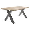 ESSTISCH ausziehbar Eike 3 140 x 90 x 75 Esszimmertisch Graphit/Eiche Sägerau - Sonoma Eiche, Holz (140/90/75cm) - 58aufmkessel