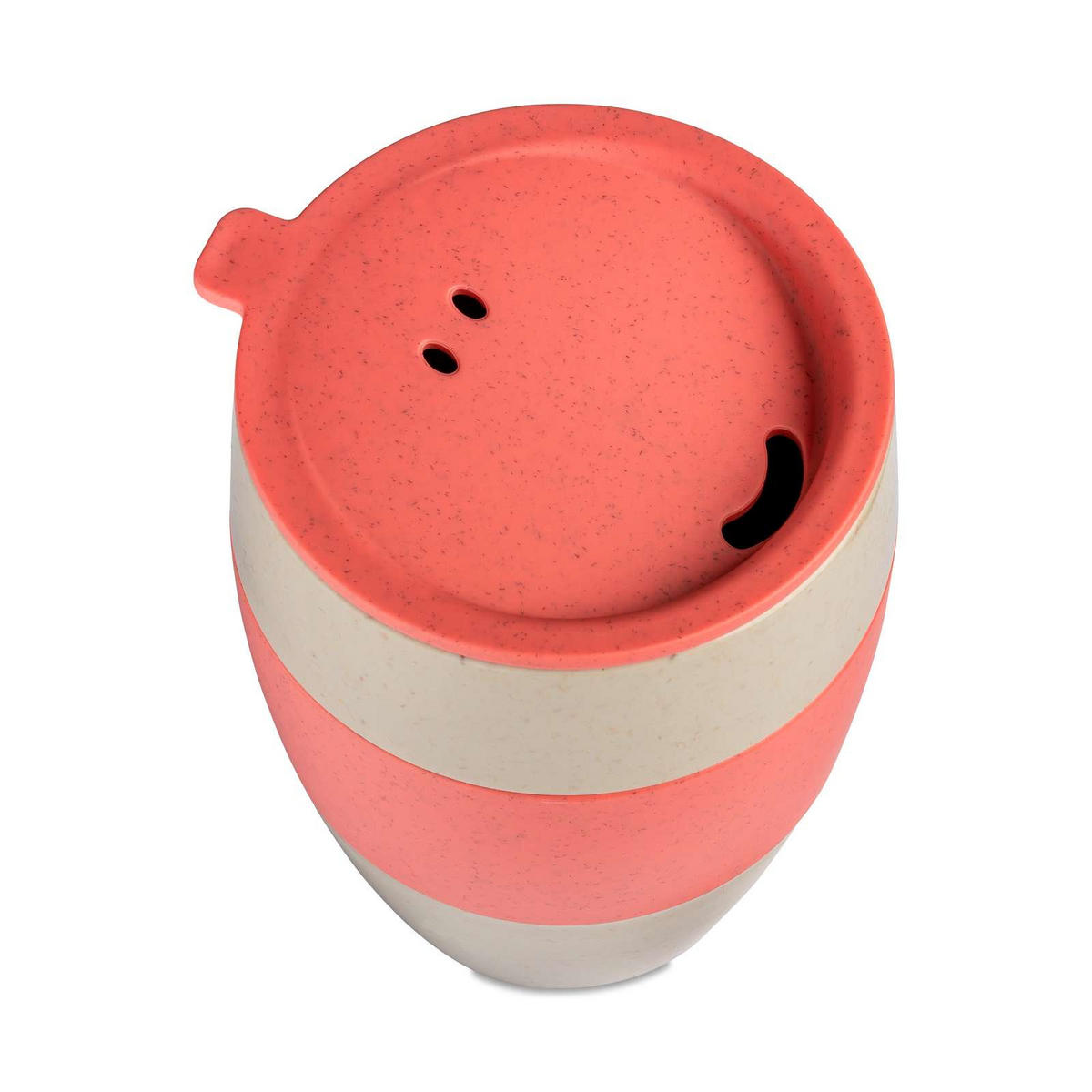THERMOBECHER Aroma To Go 400 ml 9,8/9,8/13,3 cm - Rot, Kunststoff (0.4L) - KOZIOL