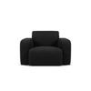 SESSEL Molino aus Boucle schwarz - Schwarz, Textil (95/72/105cm) - Micadoni